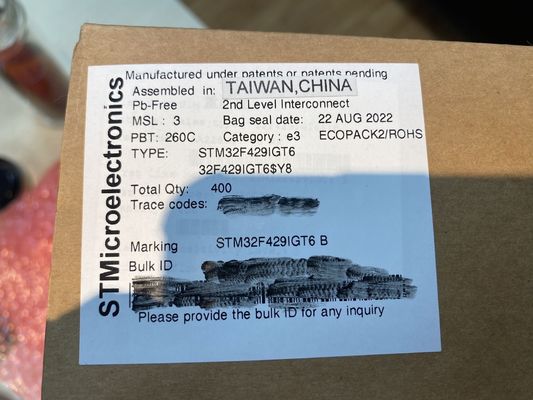 Chất lượng  STM32F429IGT6  LQFP176  SMDIntegrated Circuits MCU Controller Microcontrol nhà máy