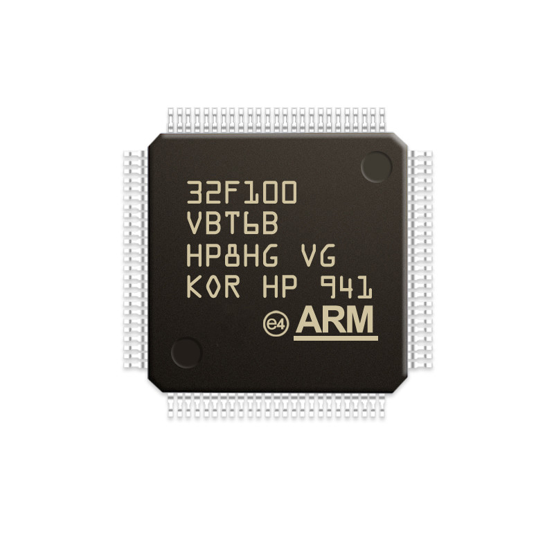 Chuangyunxinyuan STM32F100VBT6B Chất lượng tại cửa hàng Linh kiện điện tử Mạch tích hợp MCU Vi điều khiển LQFP100 STM32F100VBT6B