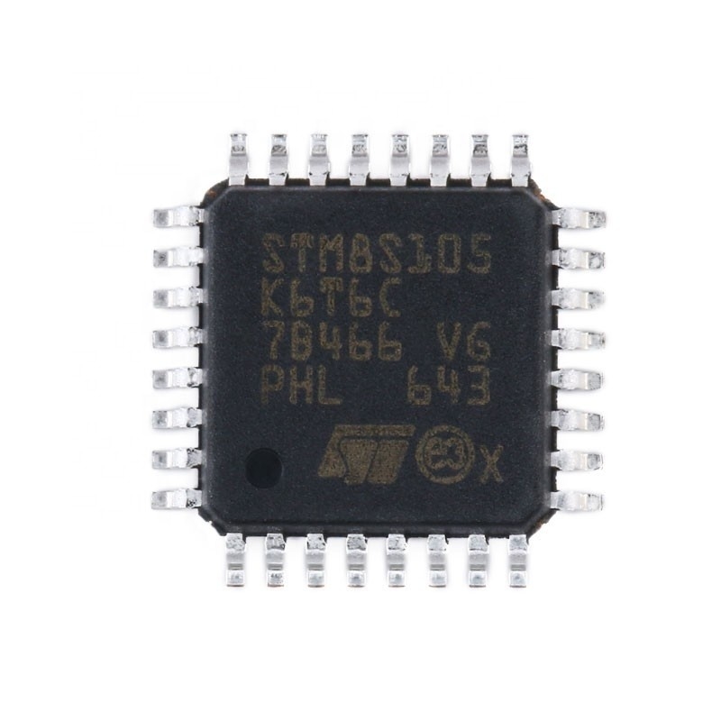 Chuangyunxinyuan Mạch tích hợp Điện tử linh kiện BOM LQFP32 Vi điều khiển nhúng gốc Chip IC STM8S105K6T6C