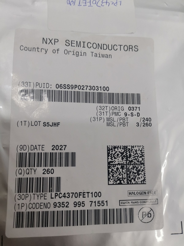 LPC4370FET100 100-TFBGA Chip Mạch Tích Hợp IC Vi Điều Khiển Thương Hiệu Mới Ban Đầu Chưa Sử Dụng